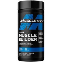 Muscle Builder | 머슬테크 남성 및 여성용 빌딩 보충제 산화질소 부스터 증가제 운동 근력 을 위한 피크 ATP 400mg 알약 30개, 30개(1팩)