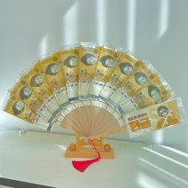 [프렌치로즈]1분완성 표지제공 프리미엄 돈부채 세트, 10p+부채받침대