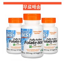[3개 세트]닥터스베스트 4세대 활성 활성형 고함량 폴레이트 엽산 800mcg 식물성 베지 60 캡슐 x3, 1개