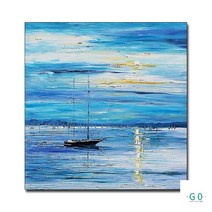 [G0갤러리] 추상화 유화 직접그린 핸드패인팅 캔버스 인테리어 그림 액자, 50cmx50cm, No frame