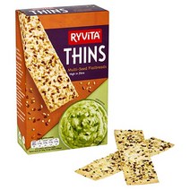 Ryvita 씬 멀티 씨드 플랫브레드 125 g, (품번 1YS3033), 1세트