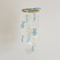 [호유즈] 호유즈동물원 토끼베이커리 자개모빌 DIY-KIT_블루(S), 블루(S)