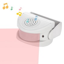 무선초인종 무선 현관 초인종 배터리 없는 스마트 홈 벨소리 차임 알람, 하얀