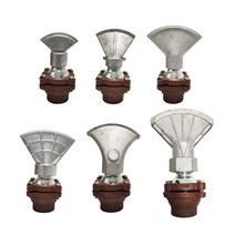 살수차 노즐 물 분사 청소차 헤드 도로 오리발 부품, 헤비 듀티 합금 유니버설 라지 더크 빌 (너비 24cm