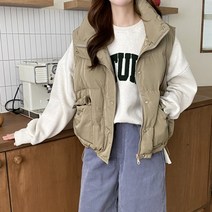 [스위트플러스] 임부복 베비 하이넥 빅포켓 오리털 패딩 조끼