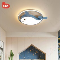 Laz 아이방 조명 LED 키즈방등 헬로키티 공룡 8종 + 리모컨, 불루 고래