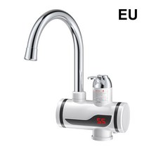 오수 받이 우수 커버 온수기 샤워 220V 주방 수도꼭지 EU 플러그 Tankless 3000W 디지털 디스플레이 컨트리 하우스 코티지, 01 Bottom Inlet EU Plug