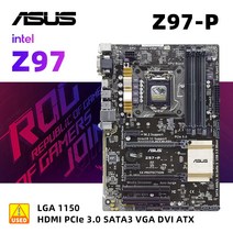 박격포 마더보드 소켓 LGA 1150 키트 ASUS Z97P i54690 인텔 Z97 DDR3 32GB 4 x SATA III USB3.0 PCIE 3.0 ATX