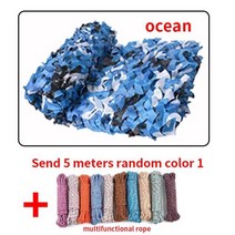 야외차양차광막그늘막 더블 보강 그물 사냥 훈련 네트 커버 자동차 텐트 멀티 사이즈, Marine camouflage+3x6m