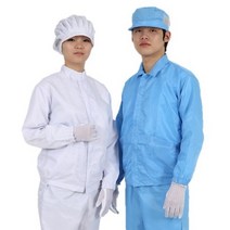 MK 제전방진복 상의 C카라 정전기방지 크린룸 제전복 방진복, 2XL, 화이트