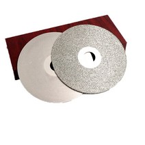 Uranne-100mm 전기 도금 에머리 다이아몬드 그라인딩 디스크 폴리셔 옥 마노 유리 조각 모따기 1 개, 18 single side 240