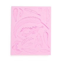 수제몰드 - 깃털 데코몰드 ( 14구 ) / 깃털몰드
