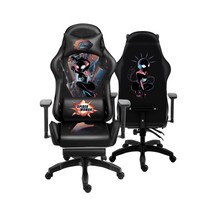 마블 스튜디오 어벤저스 게이밍의자 게이밍체어 게임용 스파이더맨 아이언맨 목쿠션 등쿠션포함, A 스파이더맨 여  + 나일론 + 조절가능