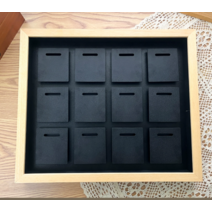 메달장식장 트로피메달장식장 장식장 메달장식, _9매_3x3_조판_프리미엄_블랙