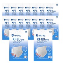 애니가드 KF80 새부리형 황사마스크 개별포장, 1개입, 50개, 흰색