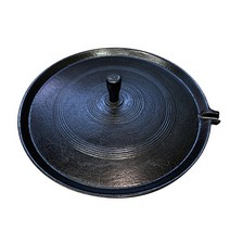 국내산 청주금속주물 길들인 무쇠솥뚜껑 무쇠삼겹살 불판 고기판 양면 프라이팬 전골 미니 무쇠팬, 01 무쇠 솥뚜껑불판46cm