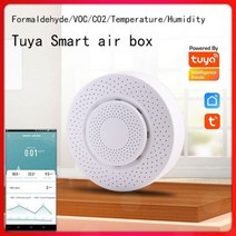 Tuya WiFi 스마트 CO2 검출기 지그비 공기 품질 모니터 실내 측정기 App 알람 포름 알데히드 VOC 온도, 03 WIFI 5in 1
