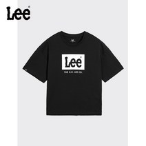 리 LEE 키즈 반팔 티셔츠 남여 여름 2022 중 대 아동 패션 순면 기본 로고 라운드 상의 반팔 티 초등 중등 여행 얇은 옷 여행 여름