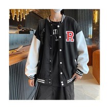 크롭 바람막이 자켓 가을 재킷 남자 패치 워크 청소 부드러운 느슨한 커플 남여 야구 아웃웨어 Hipster Homme 캐주얼