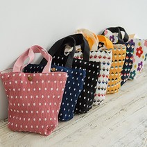 러블리플리츠백 미니에코백 패턴 도시락가방 토트백