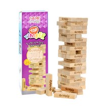 [메탈투어] 탑팀버 원목 보드게임 54pcs, 1개