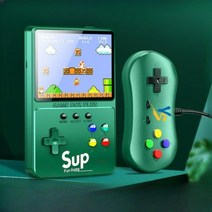 고전 옛날 레트로 게임 휴대용 오락실 게임기 보조배터리, 레드 싱글[5000mAh 보조배터리]
