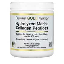California Gold Nutrition 가수분해 해양 콜라겐 펩타이드 무맛 200g(7.05oz), 1개