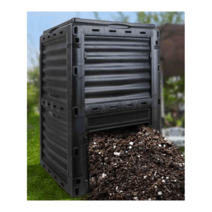 300L 대형 야외 낙엽 퇴비 비료 처리기 음식물 거름통, 퇴비통 300L+퇴비 2kg