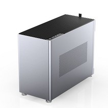 서버컴퓨터 JONSBO-i100 PRO 미니 ITX 소형 PC 케이스 알루미늄 게임 컴퓨터 섀시 360/240 수직 비디오 카, 02 Silver all aluminum