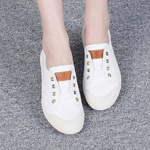 콩코드 가죽 밴딩 스니커즈 여성 슬립온 3cm 6159-1