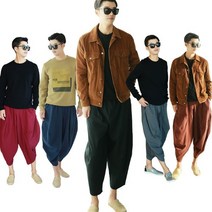 B타입 남성용 배기바지 항아리바지 통큰바지 우리옷 한복 절복 법복 면바지 통기성 빅사이즈 큰바지