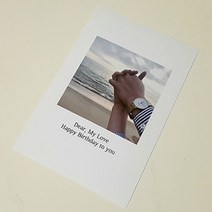 사진 엽서 주문제작 소량인쇄 인화 출력 무광 후면인쇄 생략, 블랙