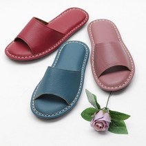 가죽쿠션실내슬리퍼 거실화 기본 초경량 깔끔 여성