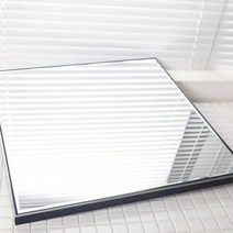 엔틱 화장대 거울 벽거울 면도경 벽면거울 사각 46X46 블랙