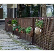 울타리펜스 전원주택대문 통나무주택 휀스 고급빌라, B