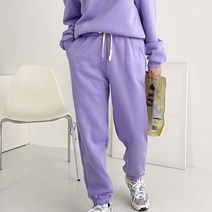 오키진 여성용 포그니 기모 조거 밴딩 팬츠