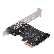 ASHATA PCIe SATA 카드 2 포트 6Gbps to 3 0 확장 PCI Express (2X 4X 8X 16X) 컨트롤러 Win 7 8 XP Vista Linux Serv