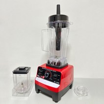 상업용 믹서 4500W 블렌더 휴대용 주방 기계 침수 식품 가공기 스무디 전기 홈, 01 빨간_02 미국 플러그