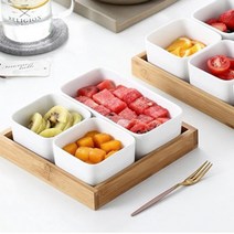 내 소스 미니 종지 나눔접 트레이 볼우드 접시 (대형) 7W8D5694, 1개, 1개