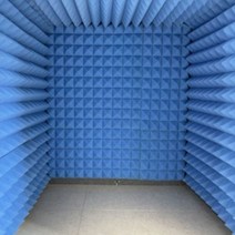 간이 방음부스 가정용 ASMR 독서실 조립식 공부방 소형 이동식 차음벽 1인 17, 겉은회색+속청순풍우편, 1개