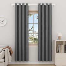 아이보리 원단 샤워 커튼 방수 디자인 및 폴리에스터 빠른 건조 가중 밑단 84 인치 길이 132cm x, 01 Dark Gray_01 K