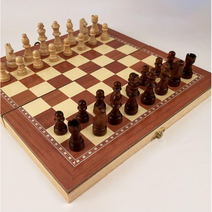 온판 고급형 원목 접이식 폴딩 체스 CHESS, 자석형_중형