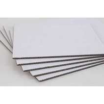 평골판지 보양재 박스지 화이트 하드 무지 카드 공예, 단면흰색 3겹 두께3mm 30X30cm 10장