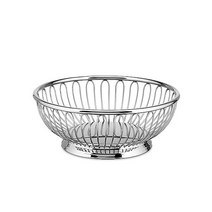 알레시 바스켓 Alessi Round Wire Basket in Steel with Mirror Polished 127341