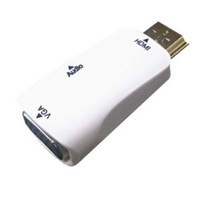NUNUBITEL_HDMI to VGA (RGB) Stereo 컨버터 오디오지원 무전원 PC TV연결 영상용 변환 디스플레이 케이블 음향_NUB누비텔레숍, 옵션이없는_단일품목입니다