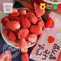 [프레시데이] [농협] 생딸기그대로 동결건조 딸기칩 나는딸기얌 30봉 (12g/봉), 상세 설명 참조