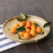 식품용 대형 대나무채반 싸리 소쿠리, 60cm, 60cm