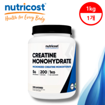뉴트리코스트 미분화 크레아틴 파우더 블루 라즈베리맛 500g X 1병 모노하이드레이트, 1kg, 1개