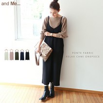 [택배 A][] 펀치 캐미 원피스 레이디스 어저스터 첨부 백 슬릿 사이드 포켓 ​​ML사이즈 출산 봄 여름 가을 겨울 [메일편 NG]