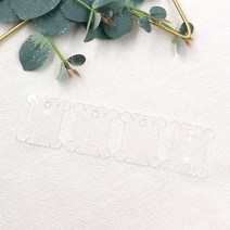 마미쏘잉/ 아크릴 실케이스/ 투명보빈 100개/ DMC번호스티커/ 보빈링5개/ 프랑스자수 십자수, 아크릴 투명보빈 100개